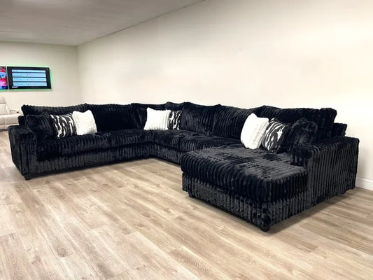 Black 4PC Oversized Sectional