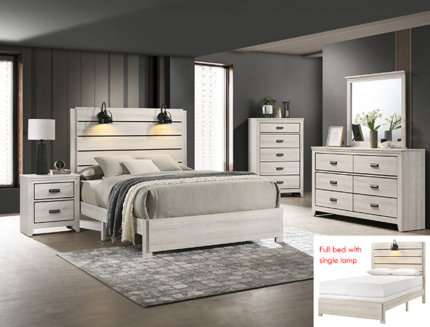 CARTER BEDROOM GROUP (WHITE) (CM)