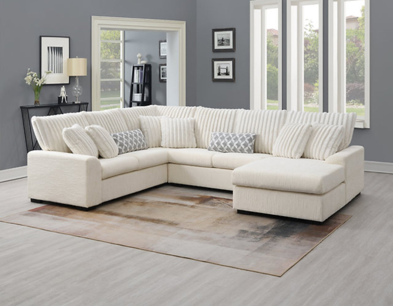Brady Sectional (Beige) (NE)