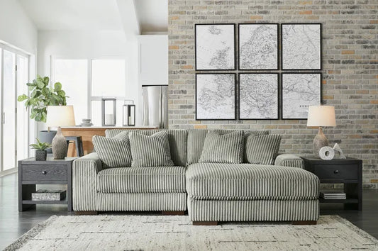 Fog - Gray Sectional 2PC Set