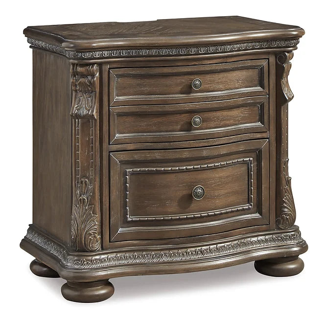 Ashley B803 Charmond  KING BED CHEST NIGHTSTAND DRESSER AND MIRROR (NEW)