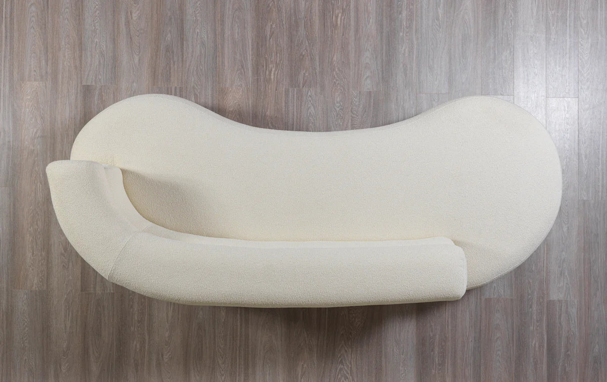 Larissa Ivory Boucle 106" Chaise Lounge