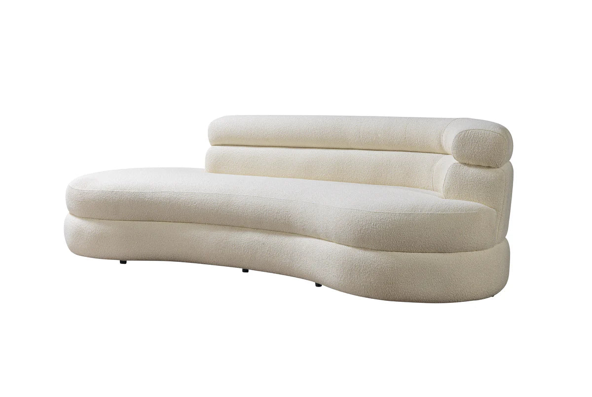 Larissa Ivory Boucle 106" Chaise Lounge