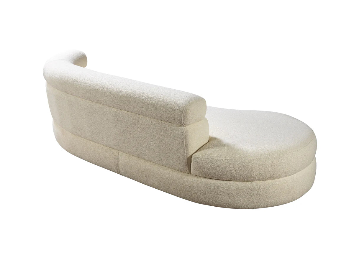 Larissa Ivory Boucle 106" Chaise Lounge