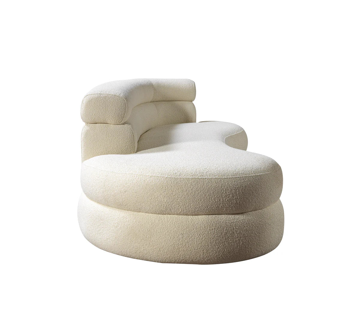 Larissa Ivory Boucle 106" Chaise Lounge