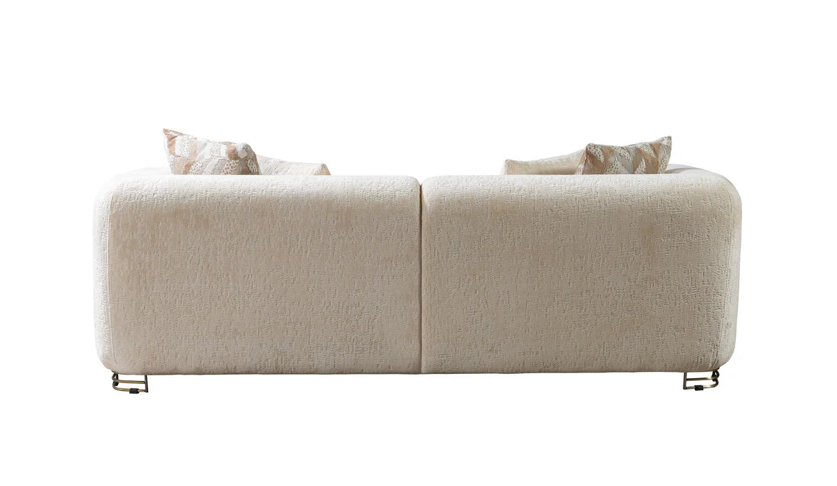 Brenda Ivory Boucle Sofa 93" & Loveseat 71"