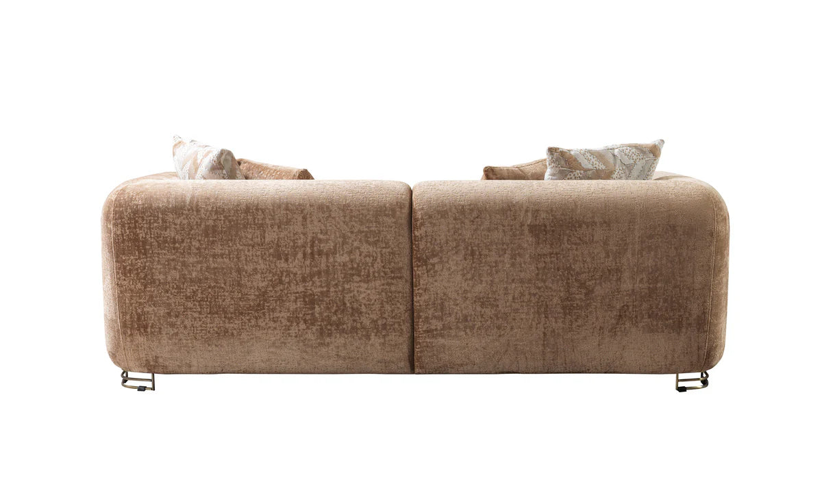 Brenda Coffee Boucle Sofa 93" & Loveseat 71"