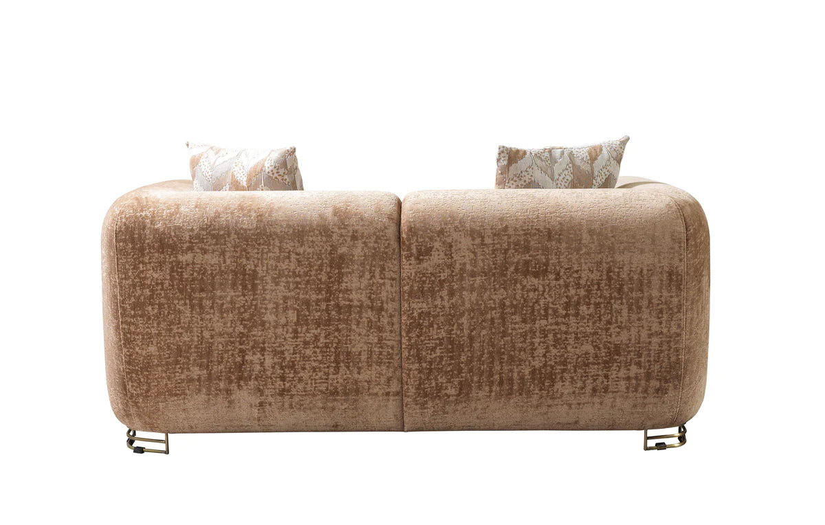 Brenda Coffee Boucle Sofa 93" & Loveseat 71"