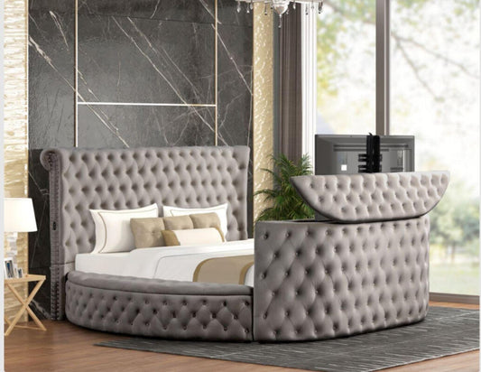 Patron Gray Platform Bed (HH)