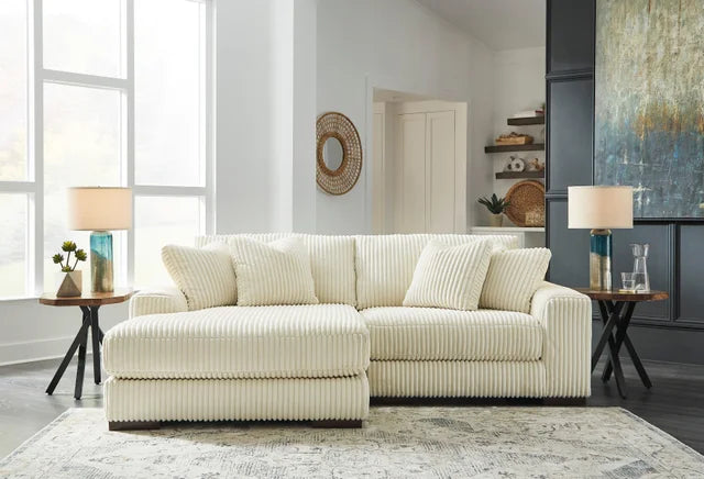 Ivory 2PC Sectional LAF Chaise