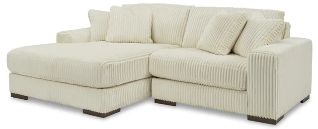 Ivory 2PC Sectional LAF Chaise