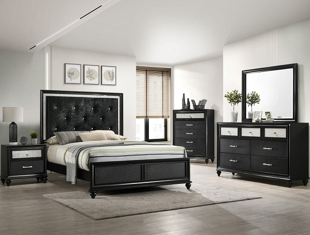 LILA BLACK BEDROOM GROUP (CM)