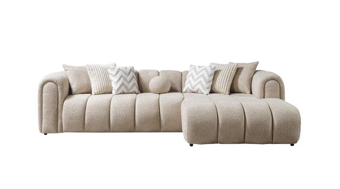 Lis Sand Boucle RAF 115" Sectional