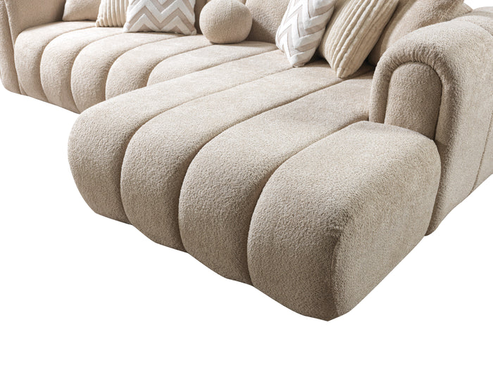 Lis Sand Boucle RAF 115" Sectional