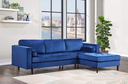 Roxy Blue Sectional (HH)