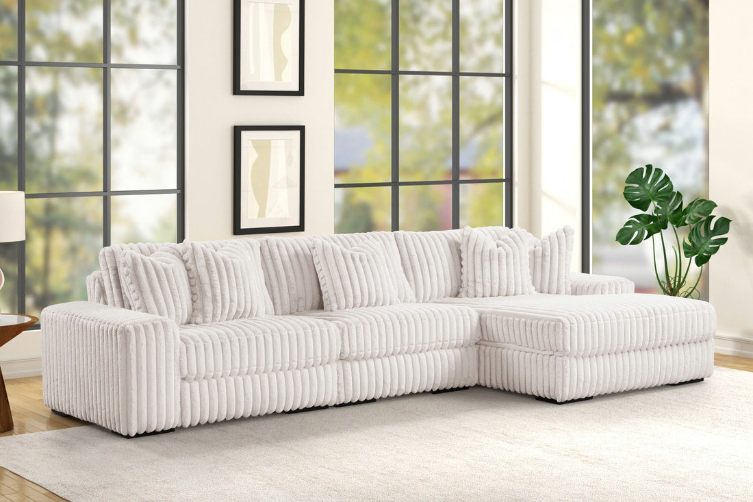 SUNDAY2 BEIGE 3PC Sectional (HH)